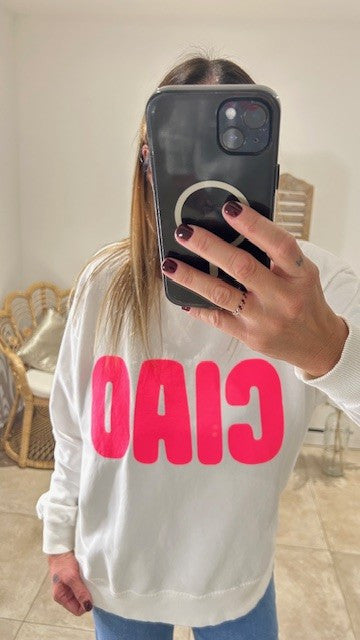 Sweat CIAO Blanc