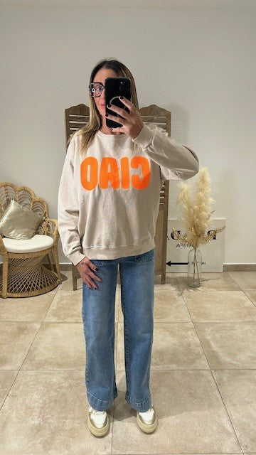 Sweat CIAO Beige