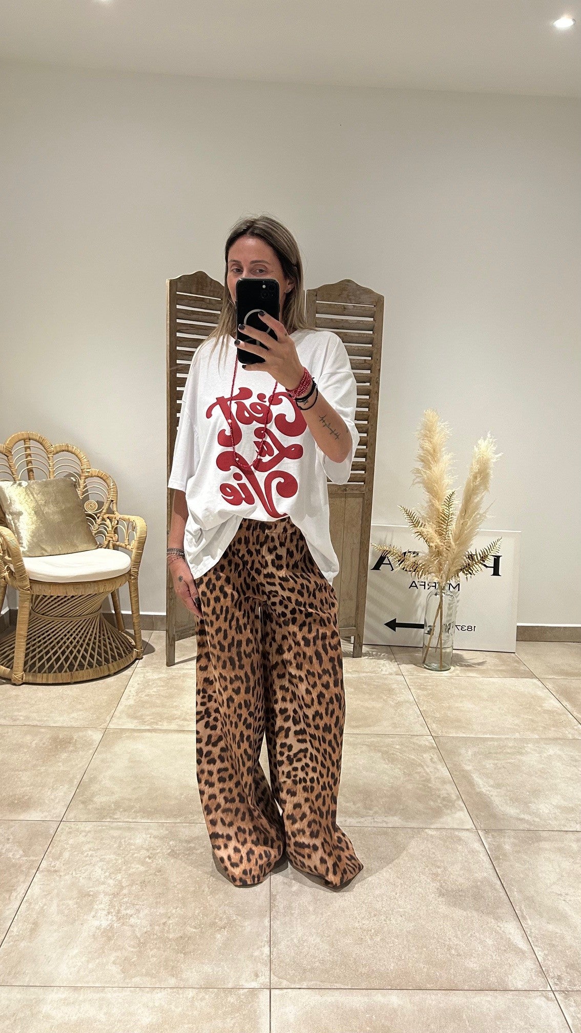 T-shirt LIFE blanc