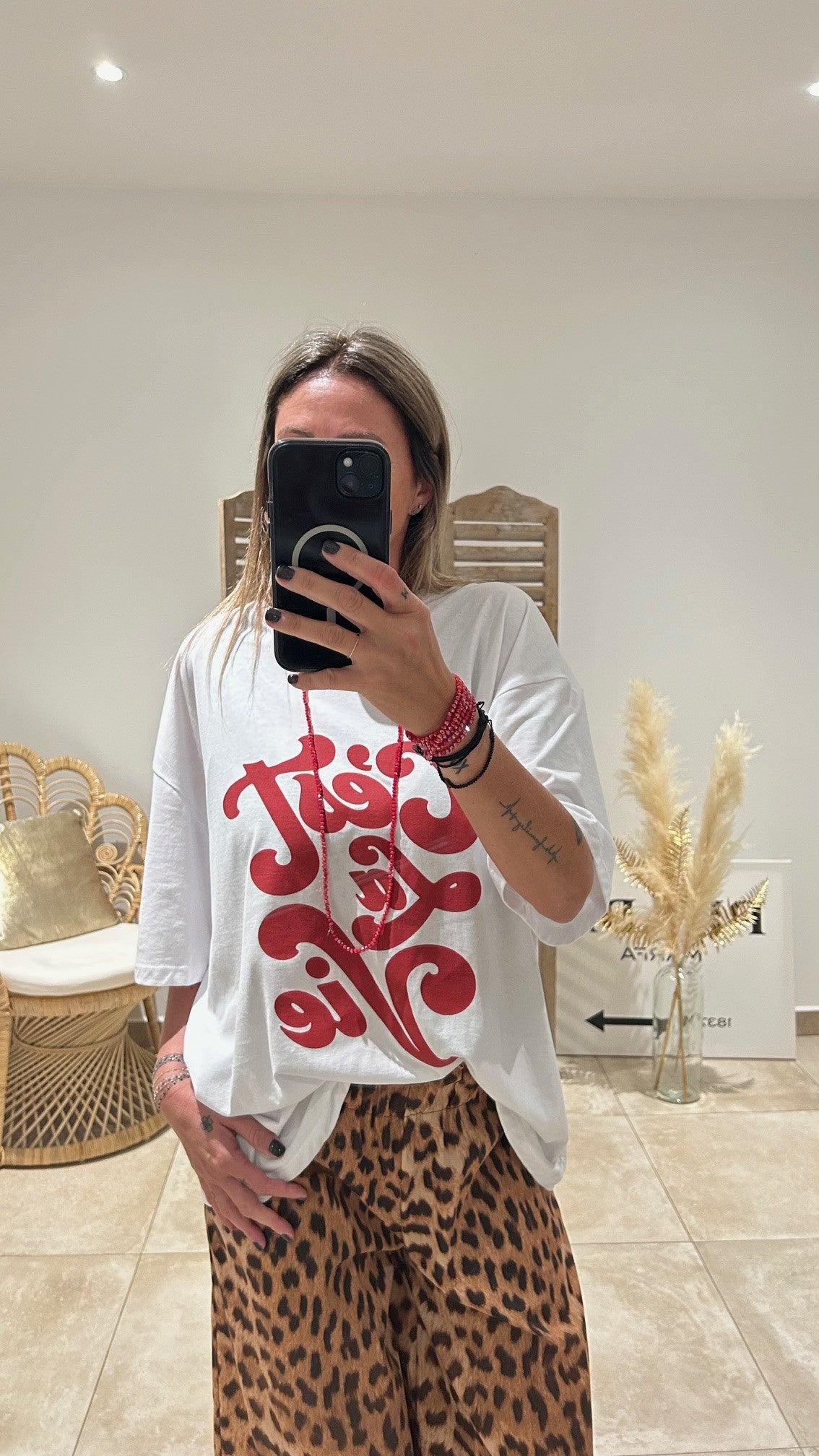 T-shirt LIFE blanc