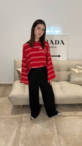 Tee-Shirt ML CASSANDRA Rouge
