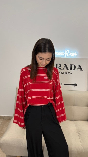 Tee-Shirt ML CASSANDRA Rouge