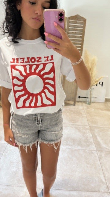 Tee-shirt SUN Blanc