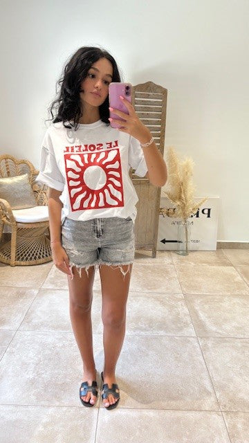 Tee-shirt SUN Blanc