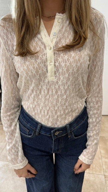 Top Dentelle MATCHY Ecru