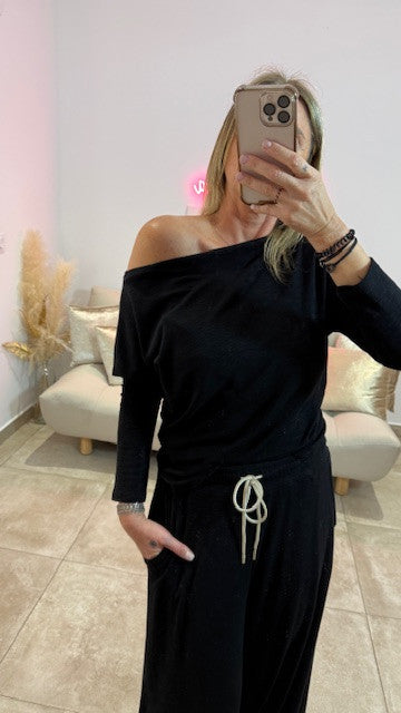 Top Fluide ALLAN Noir