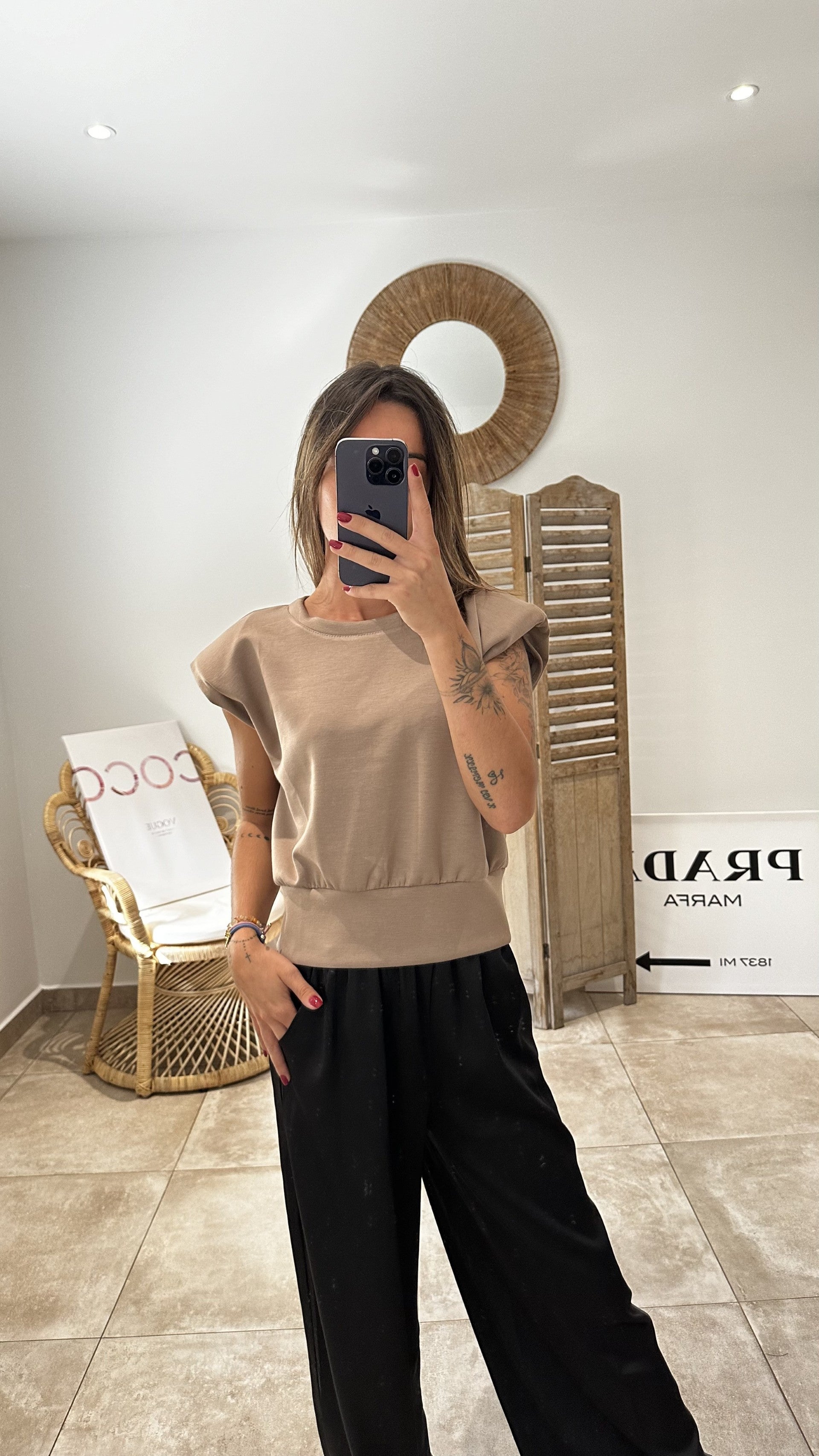 Top LILA Taupe