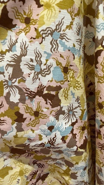 Top Manches boules Dos nu LIBERTY Jaune