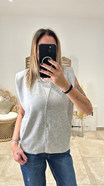 Gilet MARGOT Gris
