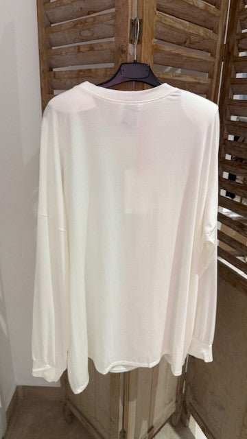 Top ML Epaulettes BIANCO Blanc