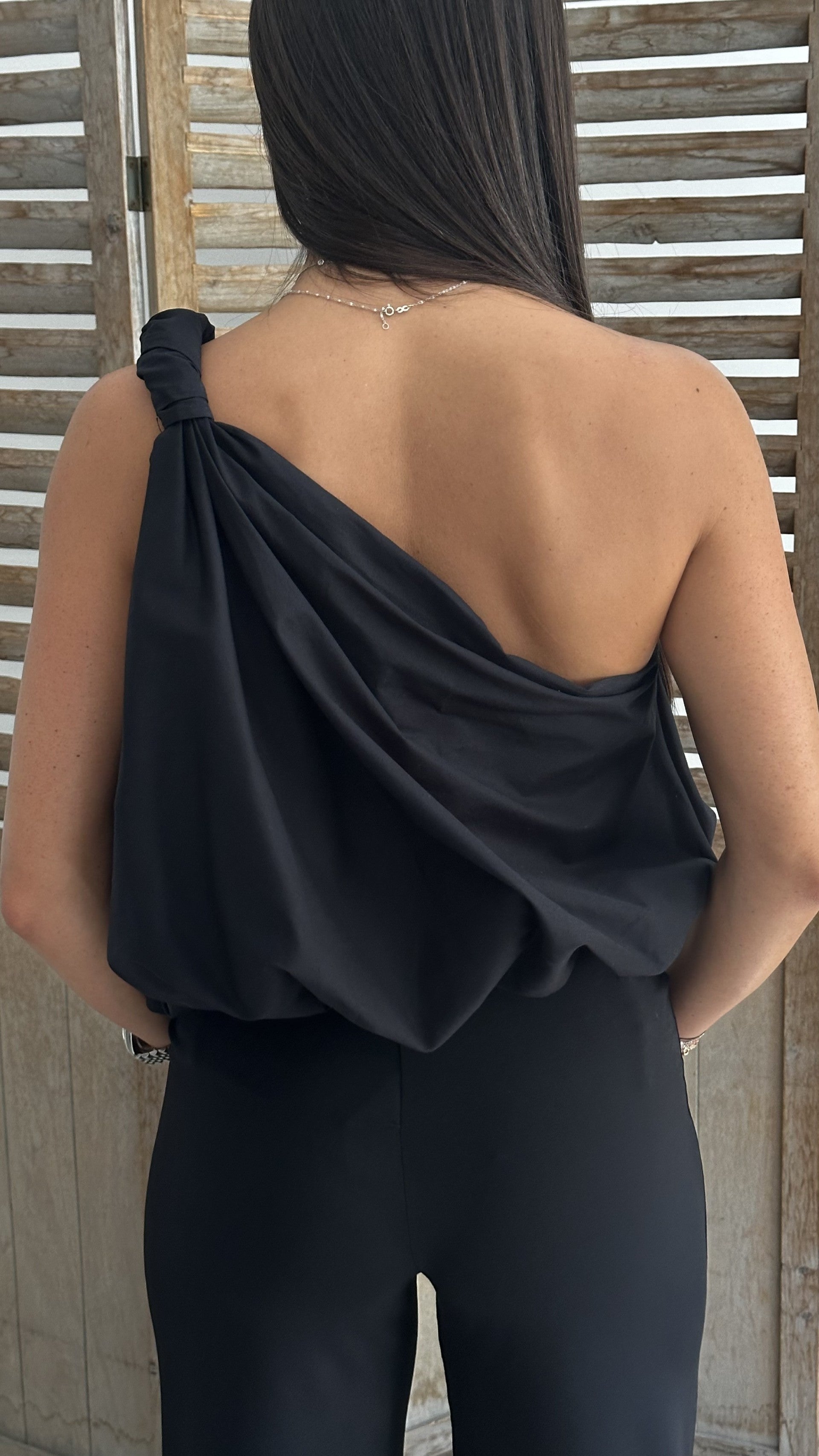 Top Asymétrique NAT Noir