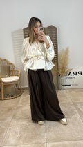 Top SATINE Ecru