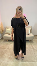 Robe Pointes côtés KENDRA Noir