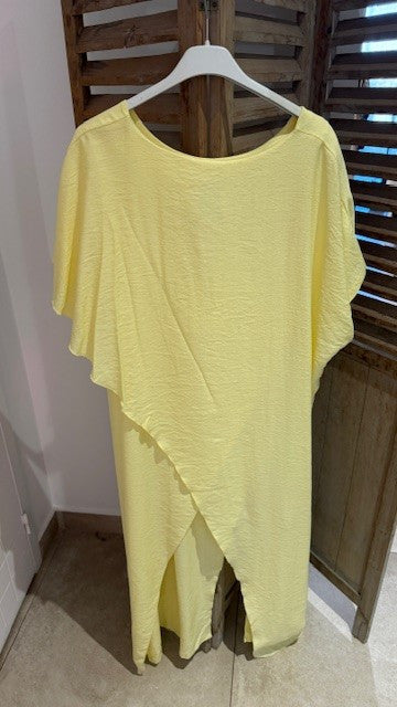 Robe Pointes côtés KENDRA Jaune