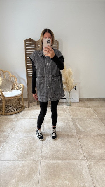 Veste ASHLEY Jean Gris