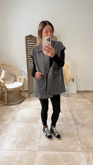 Veste ASHLEY Jean Gris