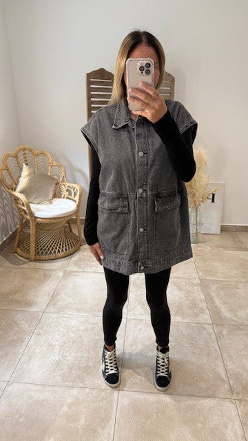 Veste ASHLEY Jean Gris