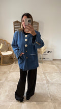 Veste en denim PERLINE Bleu