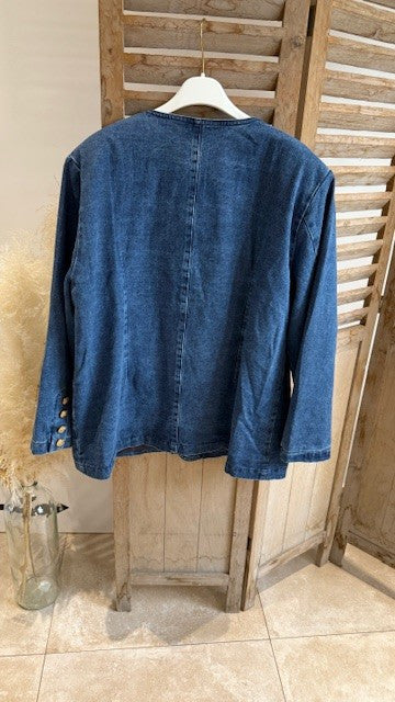 Veste en denim PERLINE Bleu