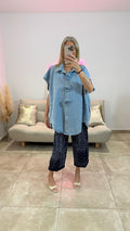 Veste en Jean sans Manches MARLEY Bleu