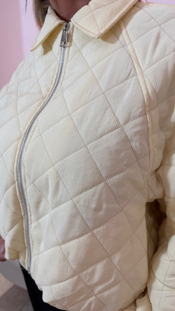 Veste Matelassée MARIA Jaune