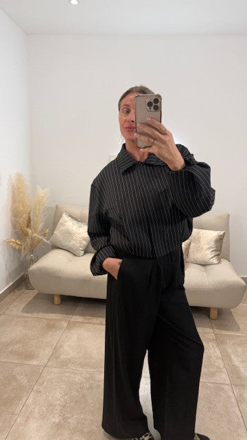 Veste zippée Rayée ZEBRA Noir